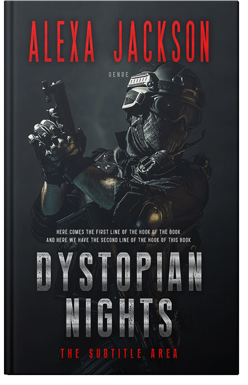 Front view of Premade Action & Adventure Book Cover - Woodsmoke