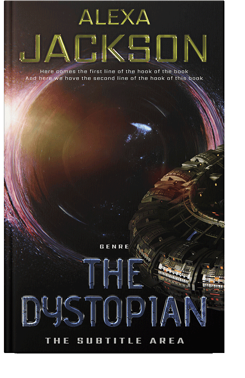 Front view of Indian Khaki #9346 - Premade Science Fiction Book Cover