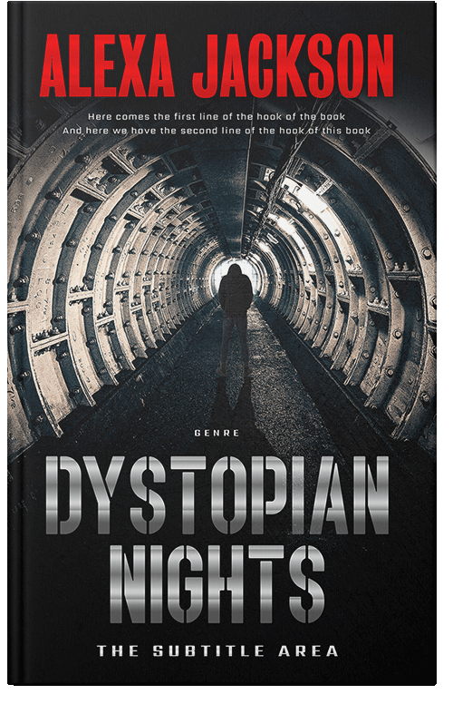 Front view of Premade Apocalyptica Book Cover - Oriental Pink