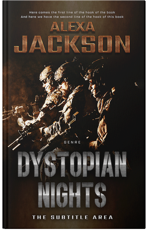 Front view of Premade Action & Adventure Book Cover - Asphalt