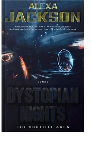 Pre Made Book Cover Ebony