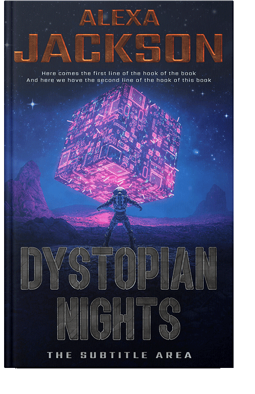 Front view of Bouquet #9365 - Premade Science Fiction Book Cover