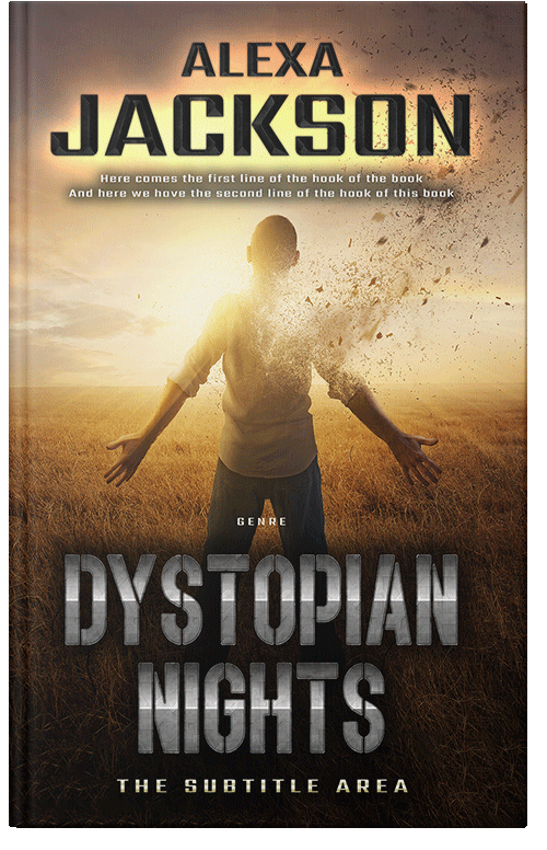 Front view of Laser #9370 - Premade Surreal Book Cover