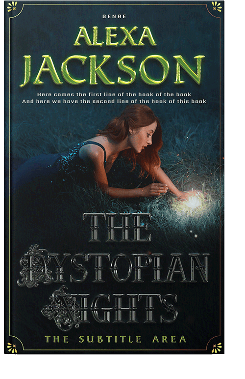 Front view of Aztec #9372 - Premade Fantasy Book Cover