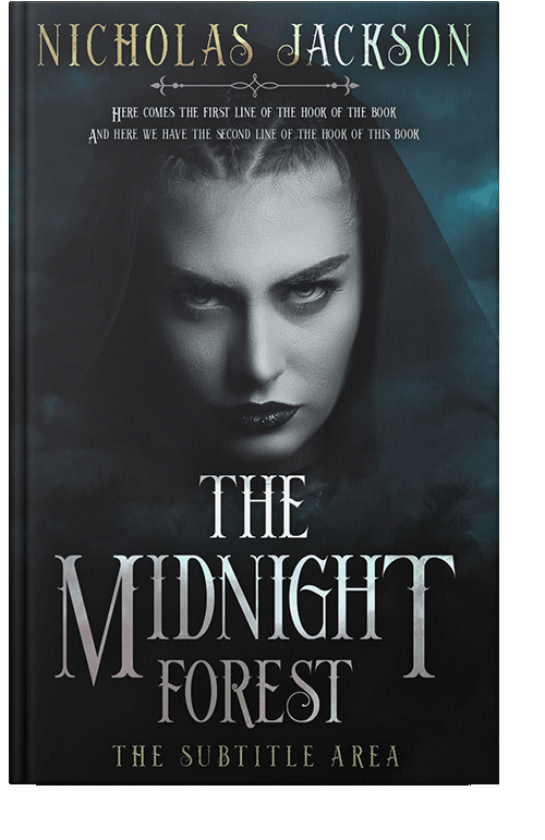 Front view of Woodsmoke #9378 - Premade Horror Book Cover