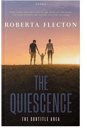 Pre Made Book Cover Gold Sand