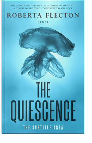 Pre Made Book Cover Turquoise Blue