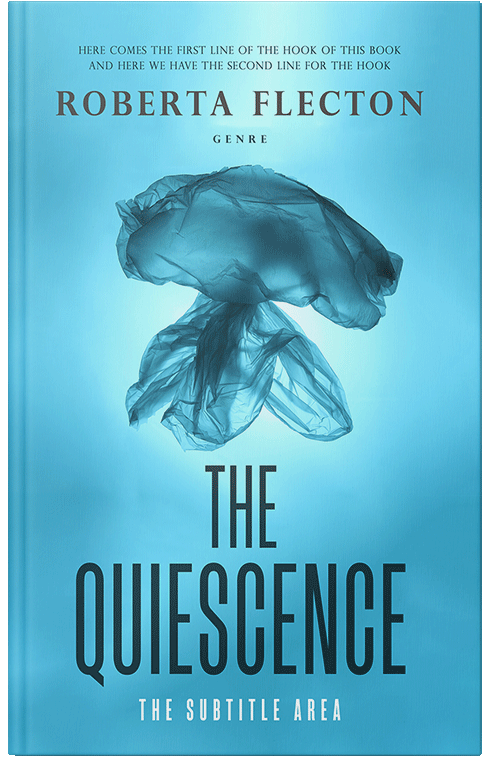 Front view of Turquoise Blue #9404 - Premade Science & Nature Book Cover