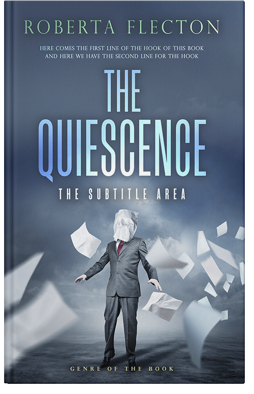 Front view of Premade Business Book Cover - Blue Bayoux