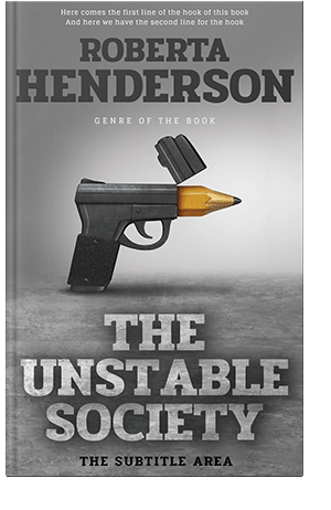 Pre Made Book Cover Gray