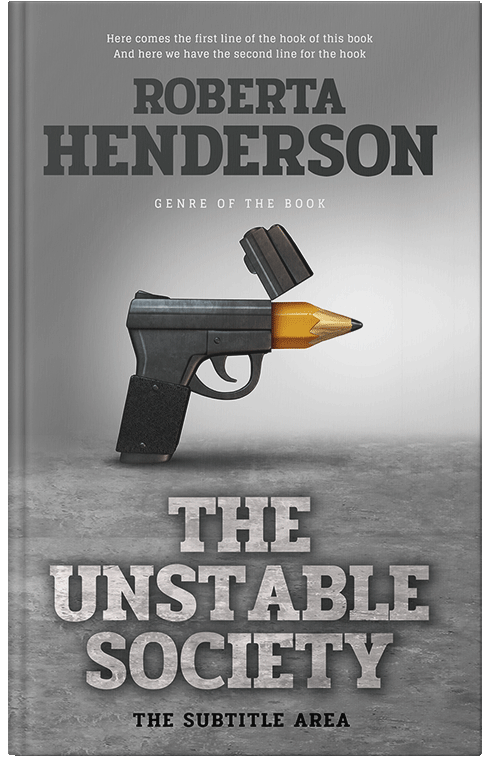 Front view of Premade Mystery & Thriller & Suspense Book Cover - Gray