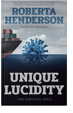 Pre Made Book Cover Silver Sand