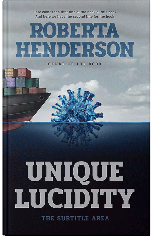 Front view of Silver Sand #9429 - Premade Business Book Cover