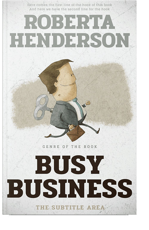 Front view of Cararra #9431 - Premade Business Book Cover