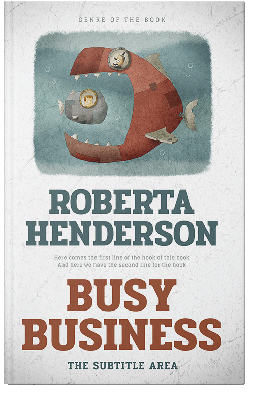 Front view of Nebula #9432 - Premade Business Book Cover