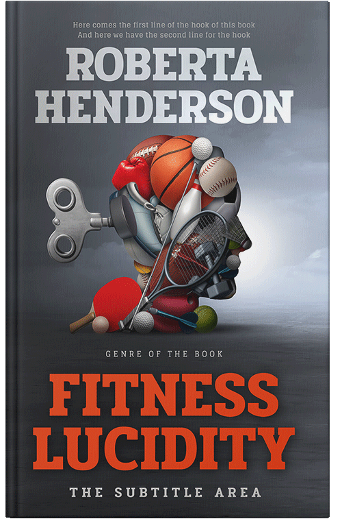 Front view of Premade Sports & Fitness Book Cover - Tuna