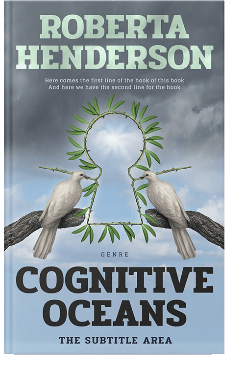 Front view of Jungle Mist #9438 - Premade Poetry Book Cover