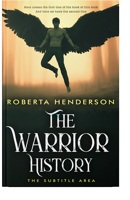 Front view of Hunter Green #9457 - Premade Surreal Book Cover