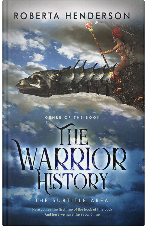 Front view of Premade Fantasy Book Cover - Blue Bayoux