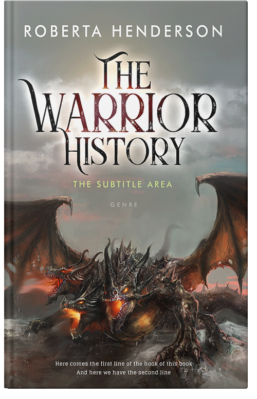 Front view of Natural Gray #9464 - Premade Fantasy Book Cover