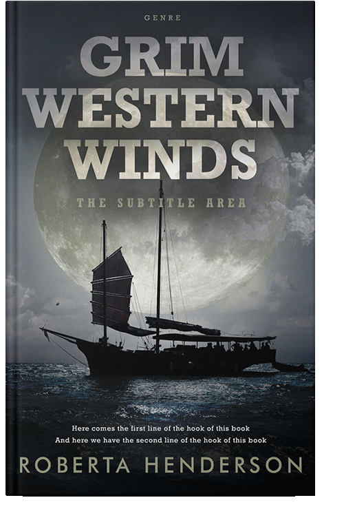 Front view of Shark #9478 - Premade Historical Book Cover