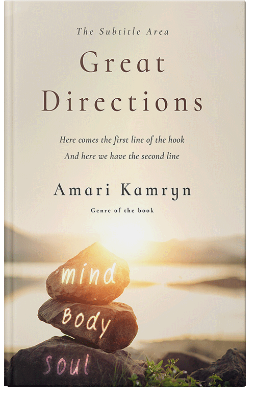 Front view of Premade Health & Mind & Body Book Cover - Parchment