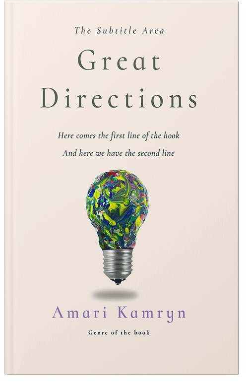 Front view of Linen #9507 - Premade Abstract Book Cover