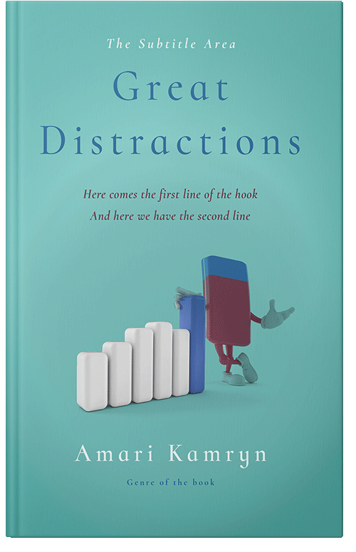 Front view of Neptune #9510 - Premade Business Book Cover