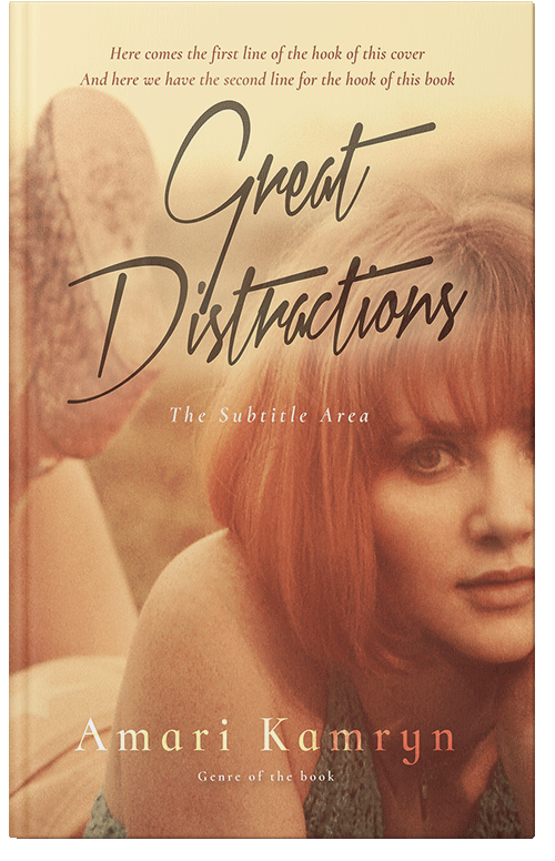 Front view of Premade Teen & Young Adult Book Cover - Antique Brass