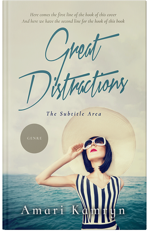 Front view of Satin Linen #9519 - Premade Romance Book Cover