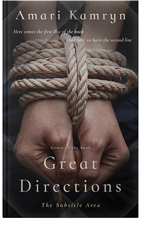 Pre Made Book Cover Cocoa Brown