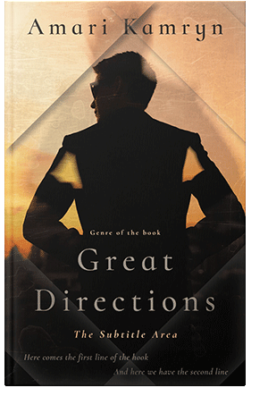 Pre Made Book Cover Gold Sand