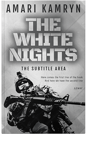 Pre Made Book Cover Silver