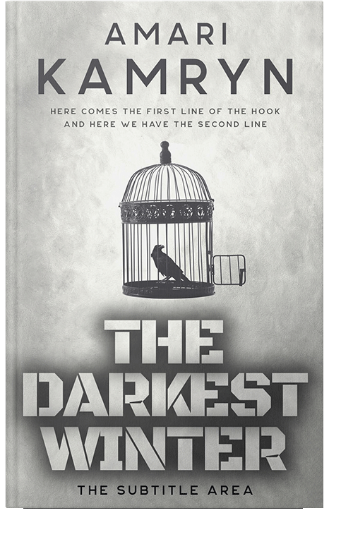 Front view of Quill Gray #9554 - Premade Horror Book Cover