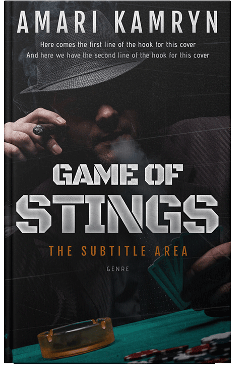 Front view of Black #9559 - Premade Mystery & Thriller & Suspense Book Cover