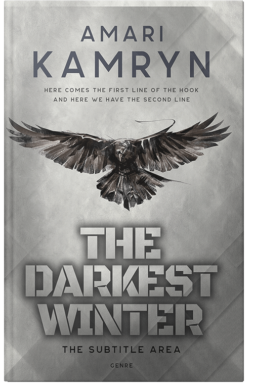 Front view of Premade Mystery & Thriller & Suspense Book Cover - Gray Nickel