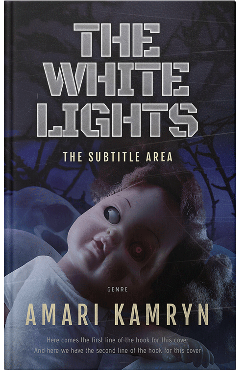 Front view of Steel Gray #9563 - Premade Horror Book Cover