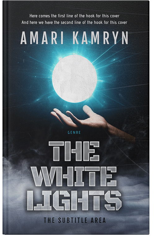 Front view of French Gray #9573 - Premade Fantasy Book Cover