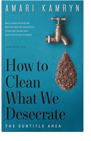 Pre Made Book Cover Deep Cerulean