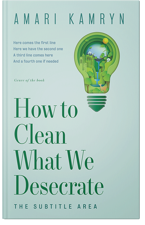 Front view of Edgewater #9585 - Premade Abstract Book Cover