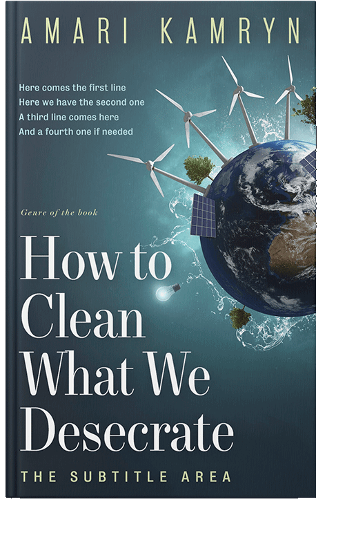 Front view of Pickled Bluewood #9586 - Premade Science & Nature Book Cover | BookCoverZone