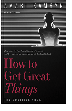 Pre Made Book Cover Quicksand