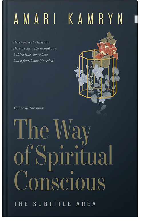 Front view of Mirage #9592 - Premade Poetry Book Cover