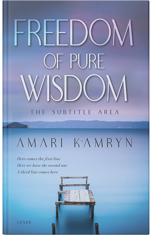 Front view of Polo Blue #9596 - Premade Literary Fiction Book Cover