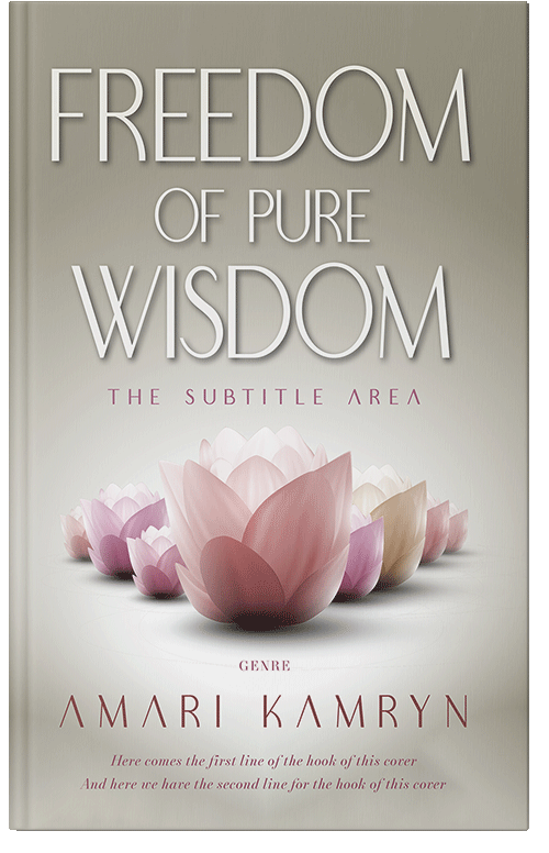 Front view of Swirl #9597 - Premade Health & Mind & Body Book Cover