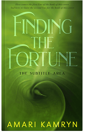 Pre Made Book Cover Green Leaf