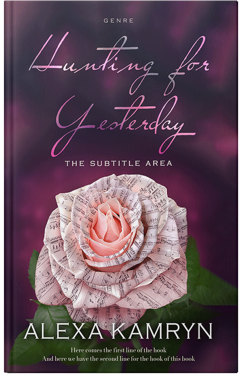 Front view of Blossom #9635 - Premade Romance Book Cover