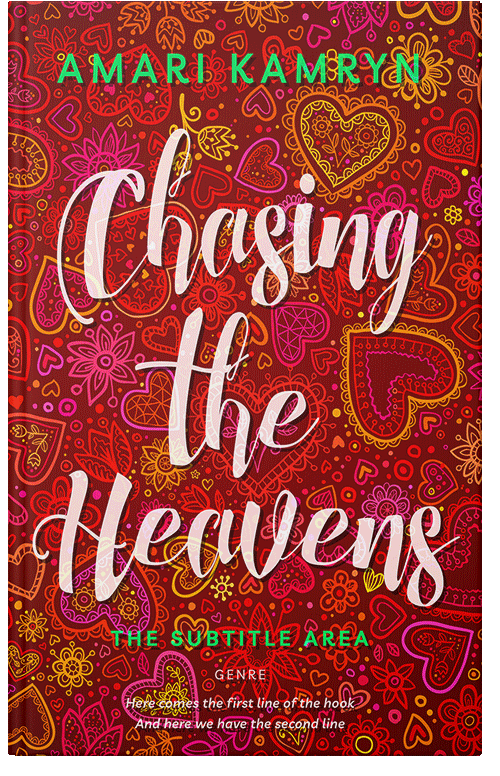 Front view of Dark Burgundy #9636 - Premade Romance Book Cover