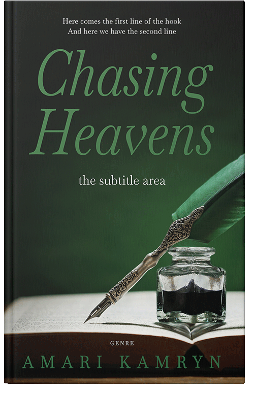 Front view of Premade Literary Fiction Book Cover - Green Kelp