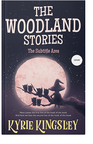 Pre Made Book Cover Almond